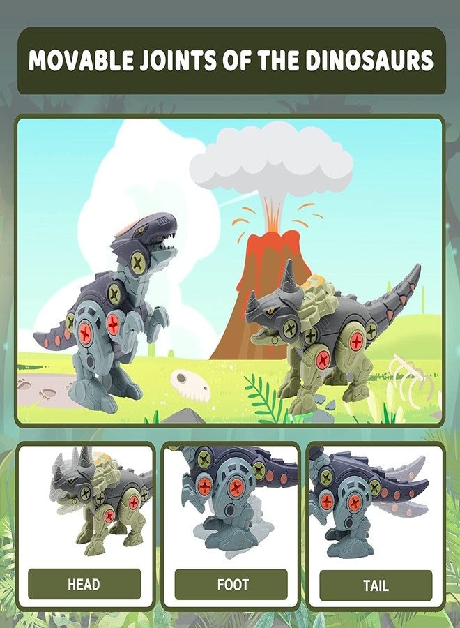 LANLOY Dinosaur Building Toys, Learning Play Kit, Educational Toys for Kids, Dinosaur Toys -Pack of 4 Dinosaurs with Screwdrivers (Multicolor & Design) - Image 5